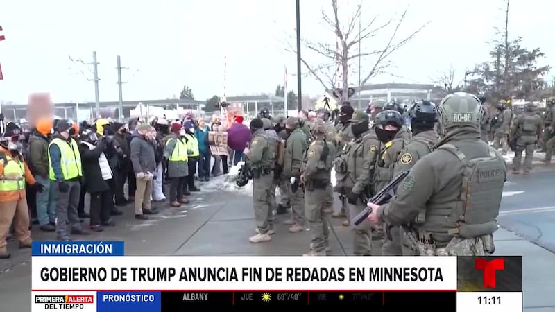 Gobierno de Trump anuncia fin de redadas en Minnesota