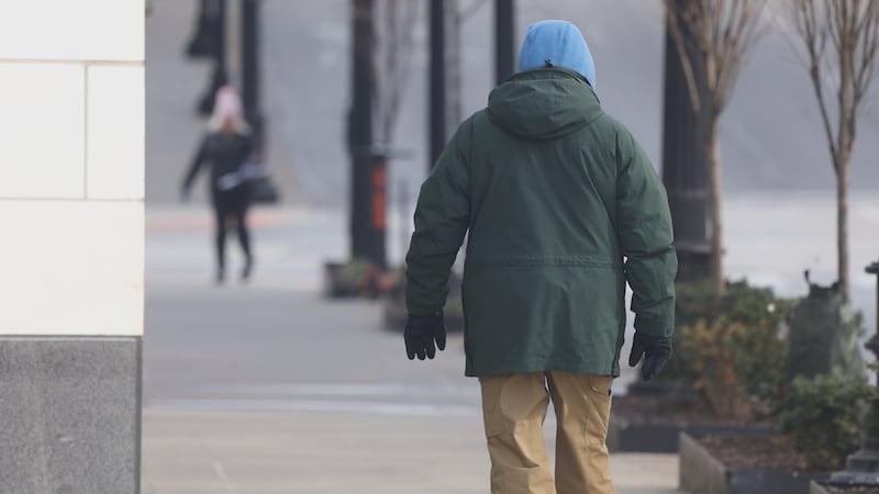 Doctors recommend wearing at least three layers when going outside in the bitter.
